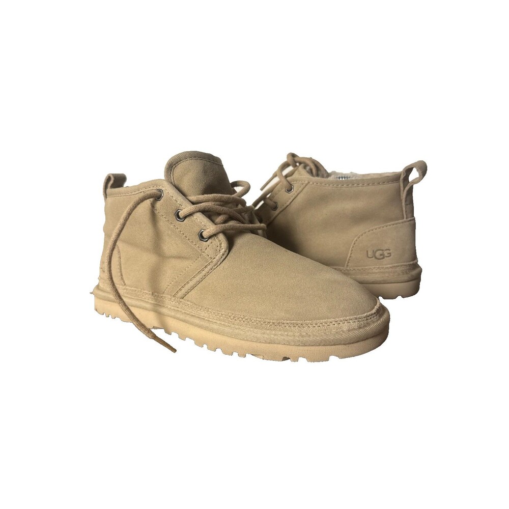 UGG Tan Suede Chukka Boots Fur Lined Women's Size 7 Casual Comfort Winter